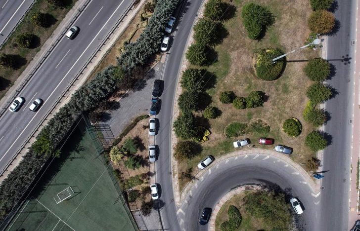 Otopark aidatlarına zam sonrası çareyi böyle buldular! Drone ile görüntülendi G4