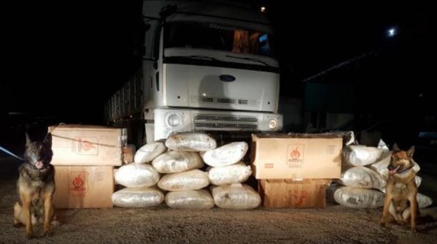 TIR'da 1 milyon liralık uyuşturucu ele ge&ccedil;irildi