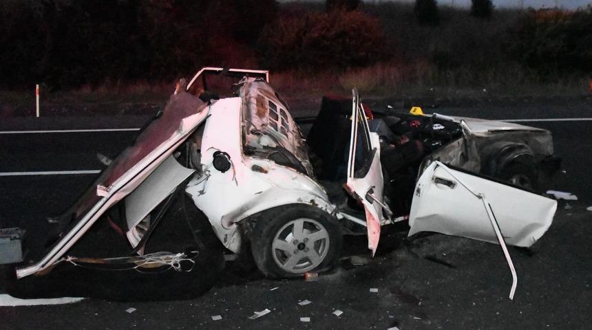 Tekirdağ'da iki otomobilin çarpışması sonucu 1 kişi öldü, 5 kişi yaralandı