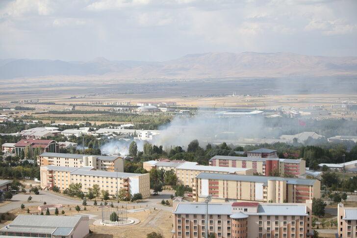 GÜNCELLEME - Atatürk Üniversitesinin yemekhanesinde çıkan yangın kontrol altına alındı G1