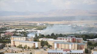 GÜNCELLEME - Atatürk Üniversitesinin yemekhanesinde çıkan yangın kontrol altına alındı