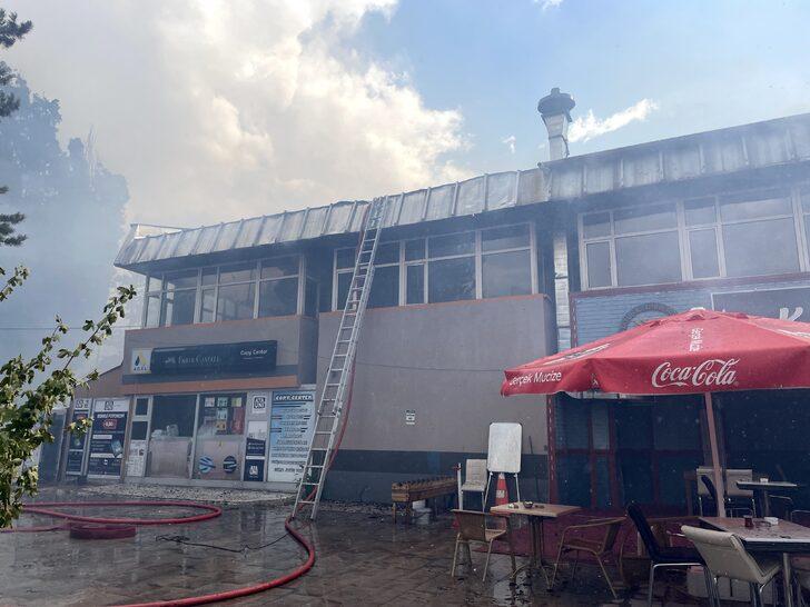 GÜNCELLEME 2 - Atatürk Üniversitesinin yemekhanesinde çıkan yangın söndürüldü G4