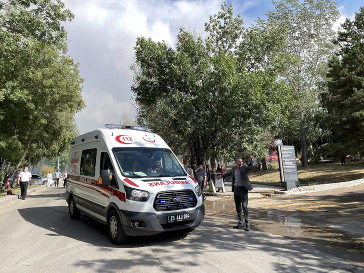 GÜNCELLEME 2 - Atatürk Üniversitesinin yemekhanesinde çıkan yangın söndürüldü G5