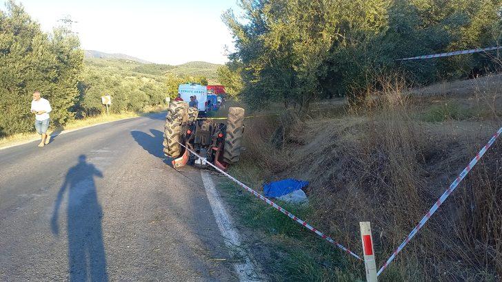Manisa'da devrilen traktörün altında kalan sürücü öldü G2