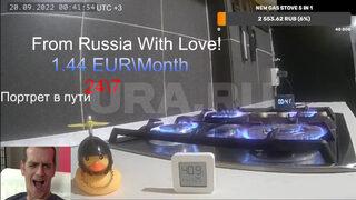 Rus yayıncı Avrupa'yla böyle dalga geçti! Mutfak gazını 24 saat açık bırakarak canlı yayın yaptı