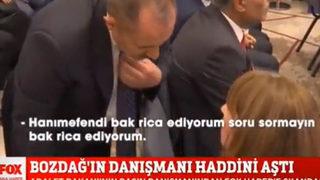 Bakan Bozdağ'ın basın danışmanının sözleri gündem oldu! FOX muhabirinin soru sormamasını istedi