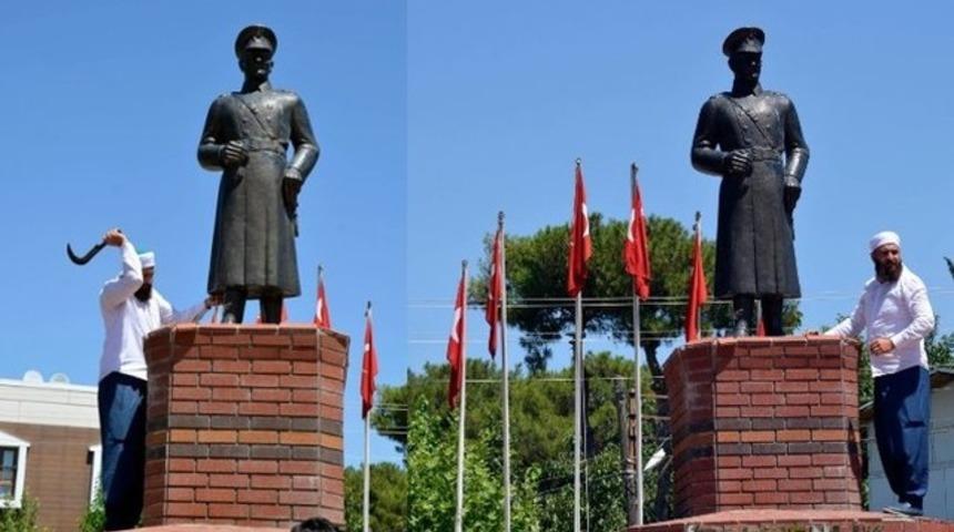 Atat&uuml;rk heykeli saldırganının ifadesi: Uyuşturucu kullandım