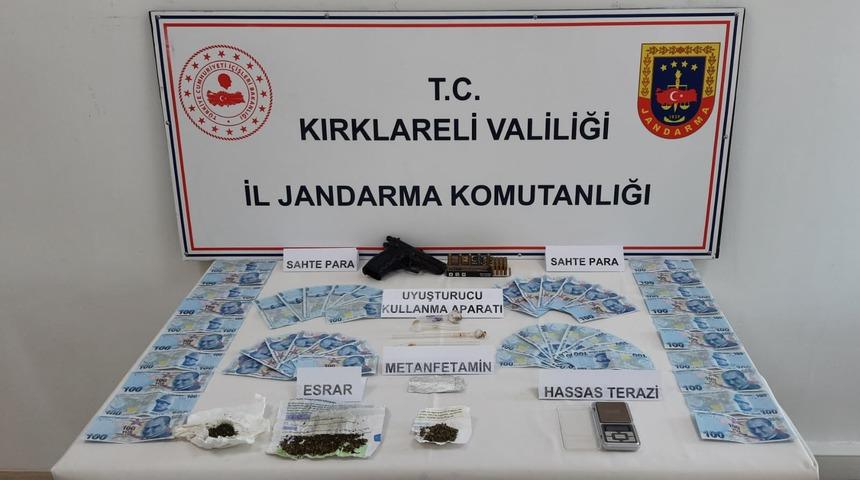 Kırklareli'nde sahte banknot ve uyuşturucu ele geçirildi, 1 kişi yakalandı