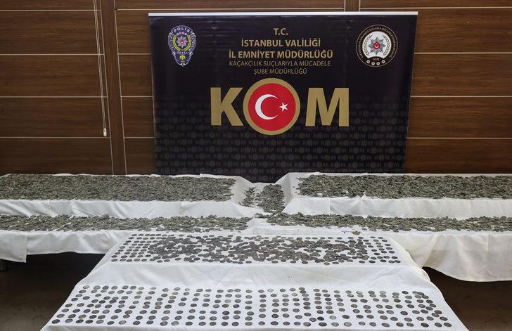 İstanbul'da tarihi eser operasyonunda 34 bin 550 sikke ele geçirildi G1