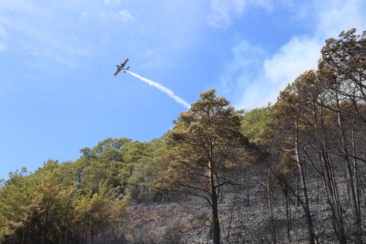 GÜNCELLEME 2 - Marmaris'te orman yangınına havadan ve karadan müdahale ediliyor G3