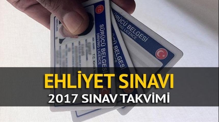 Ehliyet sınavı ne zaman yapılacak? İşte 2017 MTSKS-3 sınav tarihi