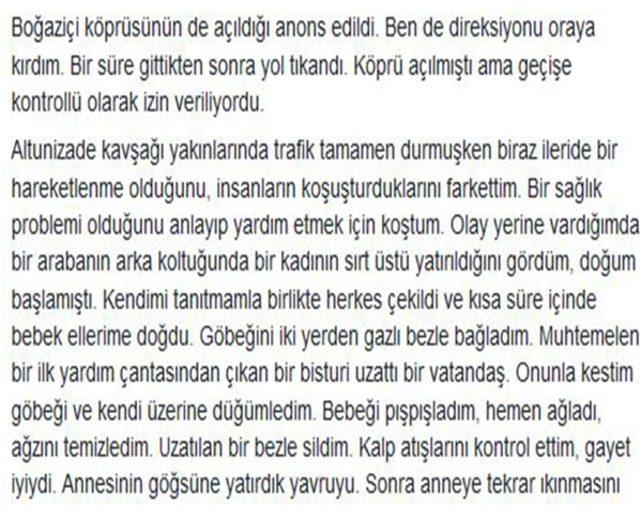 Babam ve Oğlum filminin  darbede doğum  sahnesi ger&ccedil;ek oldu 3