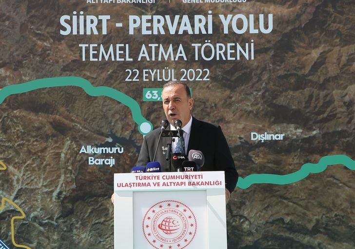 Ulaştırma ve Altyapı Bakanı Karaismailoğlu Siirt-Pervari Yolu Temel Atma Töreni'nde konuştu: G5