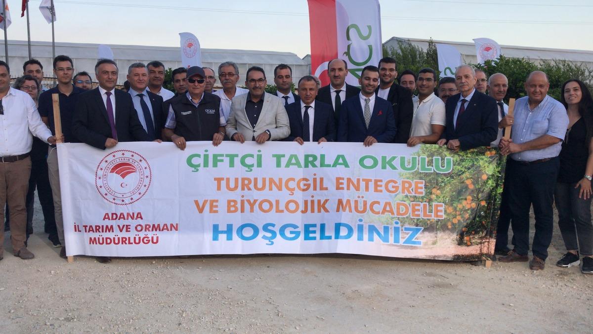 Adana'da narenciye alanlarına faydalı b&ouml;cek salındı