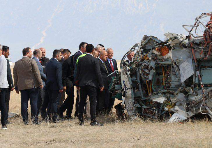 Tarım ve Orman Bakanı Vahit Kirişci, helikopter kazası alanını inceledi G1