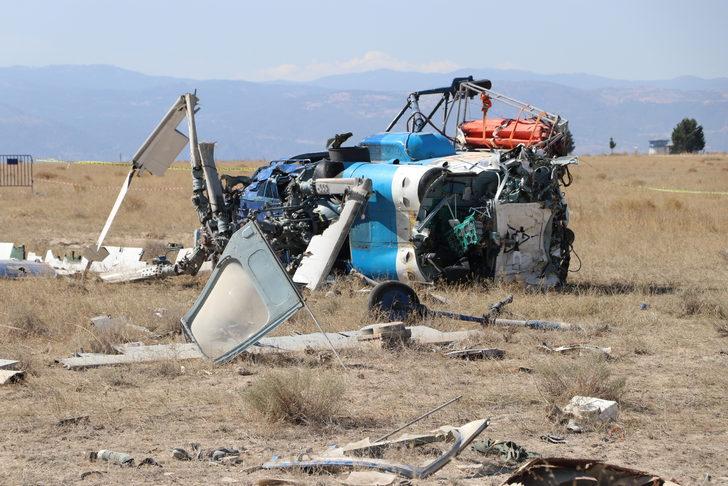 Tarım ve Orman Bakanı Vahit Kirişci, helikopter kazası alanını inceledi G3