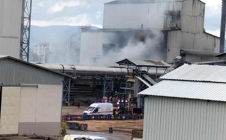 Samsun'da orman ürünleri işlenen fabrikada çıkan yangın hasara neden oldu G3