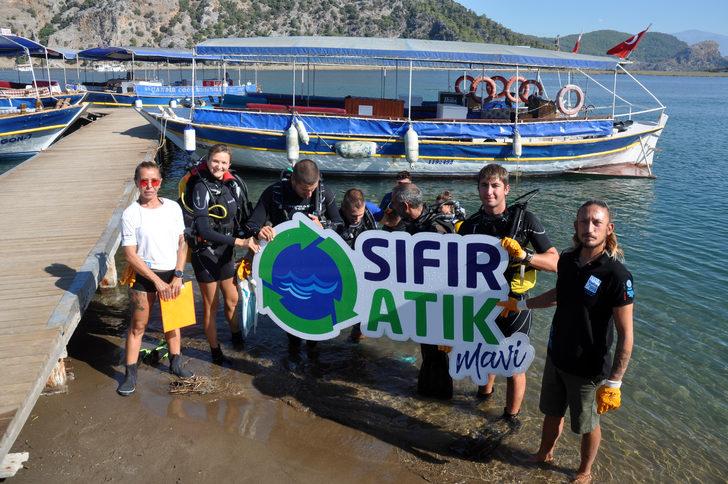 Dalyan'daki İztuzu plajında deniz dibi temizliği yapıldı G1
