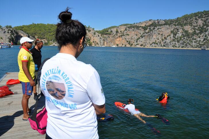 Dalyan'daki İztuzu plajında deniz dibi temizliği yapıldı G3