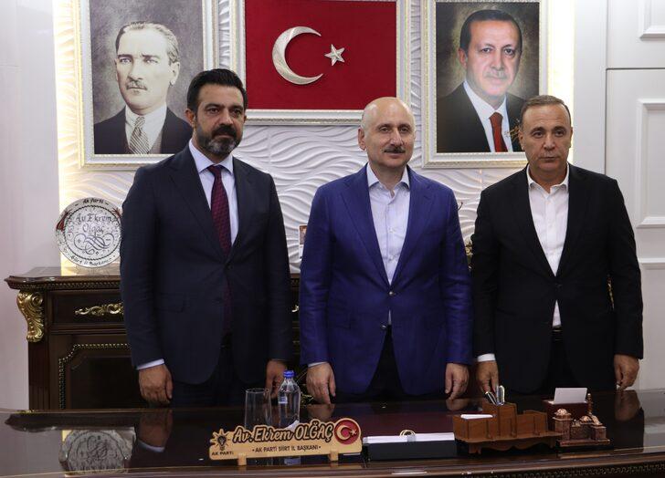 Ulaştırma ve Altyapı Bakanı Adil Karaismailoğlu, Siirt'te ziyaretlerde bulundu: G2