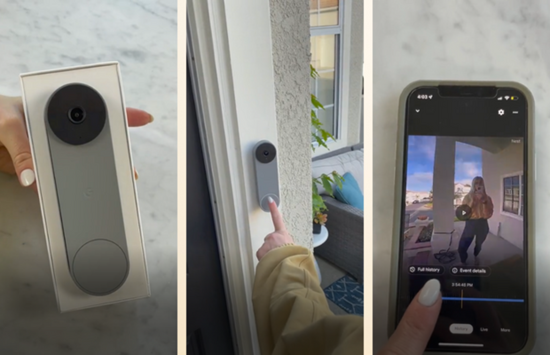 Evde olmasanız bile kapınızda kimin olduğunu gösteren, evinizin güvenliğini sağlayan akıllı kapı zili