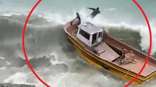 Yer: Kastamonu! Balıkçı teknesini kurtarmak isterken ölümle burun buruna geldiler... O anlar kamerada