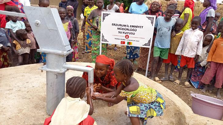 Erzurum polisi Kamerun'da su kuyusu açtırdı G2