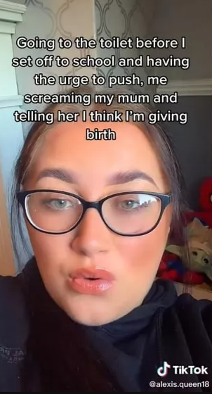 Okul eteğinin altından bebeğinin başını görene kadar hamile olduğunu bilmiyordu! Hikayesi sosyal medyayı salladı G5