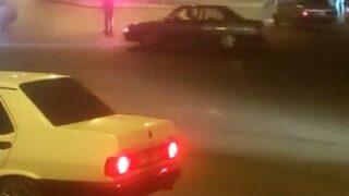 Meşaleli drift terörü 'pes' dedirtti! Vatandaşların canını hiçe saydılar... O anlar kamerada