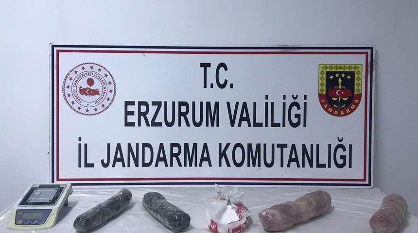 Erzurum'da uyuşturucu operasyonunda 1 şüpheli gözaltına alındı