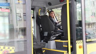 Çankırı'nın kadın belediye otobüs şoförü gün boyu direksiyon sallıyor