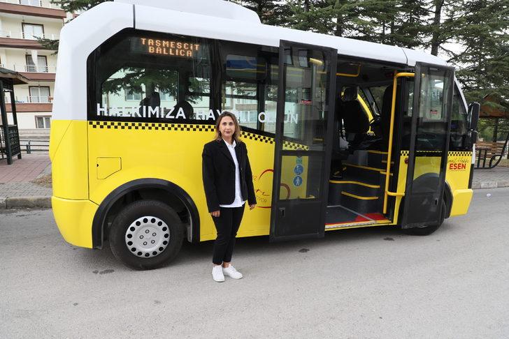 Çankırı'nın kadın belediye otobüs şoförü gün boyu direksiyon sallıyor G2