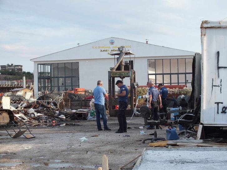 Tokat'ta eski yangın tüpü, vanası kesilirken patladı, 1 kişi yaralandı G5