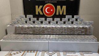 Samsun'da bir araçta 48 bin filtreli sigara kağıdı yakalandı