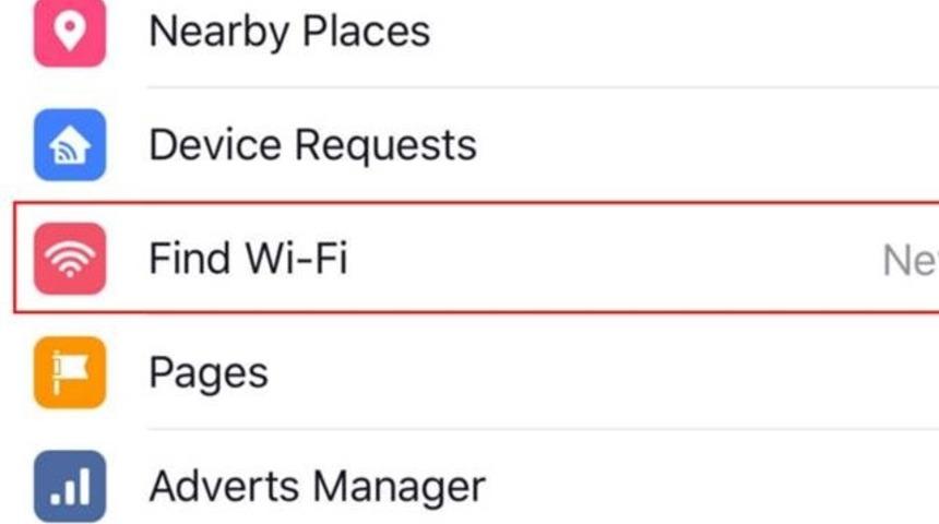 Facebook yakınlardaki ücretsiz WİFİ ağlarını gösterecek