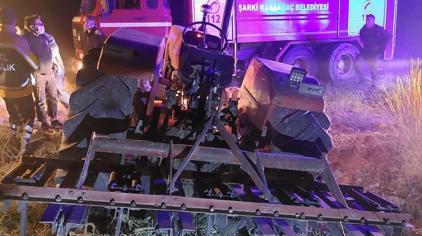 Isparta'da traktörün altında kalan kişi hayatını kaybetti
