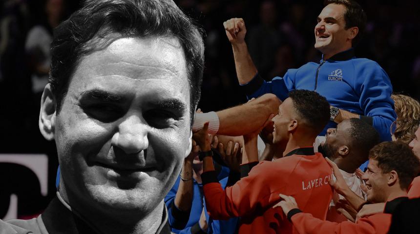 Tenis tarihinin efsanesi Roger Federer, 24 yıllık serüvenine son noktayı koydu! Rafael Nadal bile yanında ağladı...