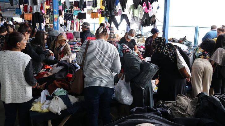 Bu kez kışlık alışveriş için geldiler, tezgahları didik didik ettiler! Esnaf: Hareketlenmeye başladık G5