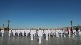 MSÜ Deniz Astsubay Meslek Yüksekokulu öğrencileri, İzmir'de liman ziyareti yaptı