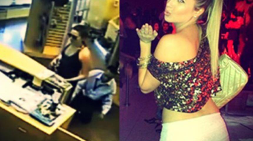 Ünlü mankenin etek altı görüntüsünü çekti!