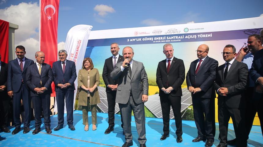 Bakan Varank, Gaziantep'te GES açılışı töreninde konuştu: