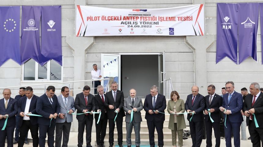 Bakan Varank, Antep Fıstığı İşleme Tesisi'nin açılışına katıldı: