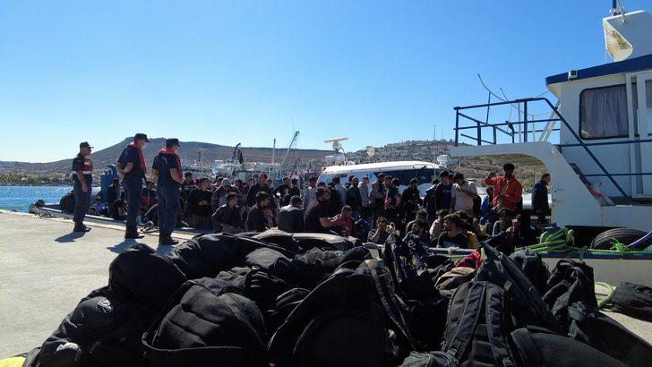 İzmir açıklarında balıkçı teknesindeki 231 düzensiz göçmen yakalandı G3