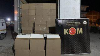 Bursa'da 9 milyon 450 bin makaron ele geçirildi