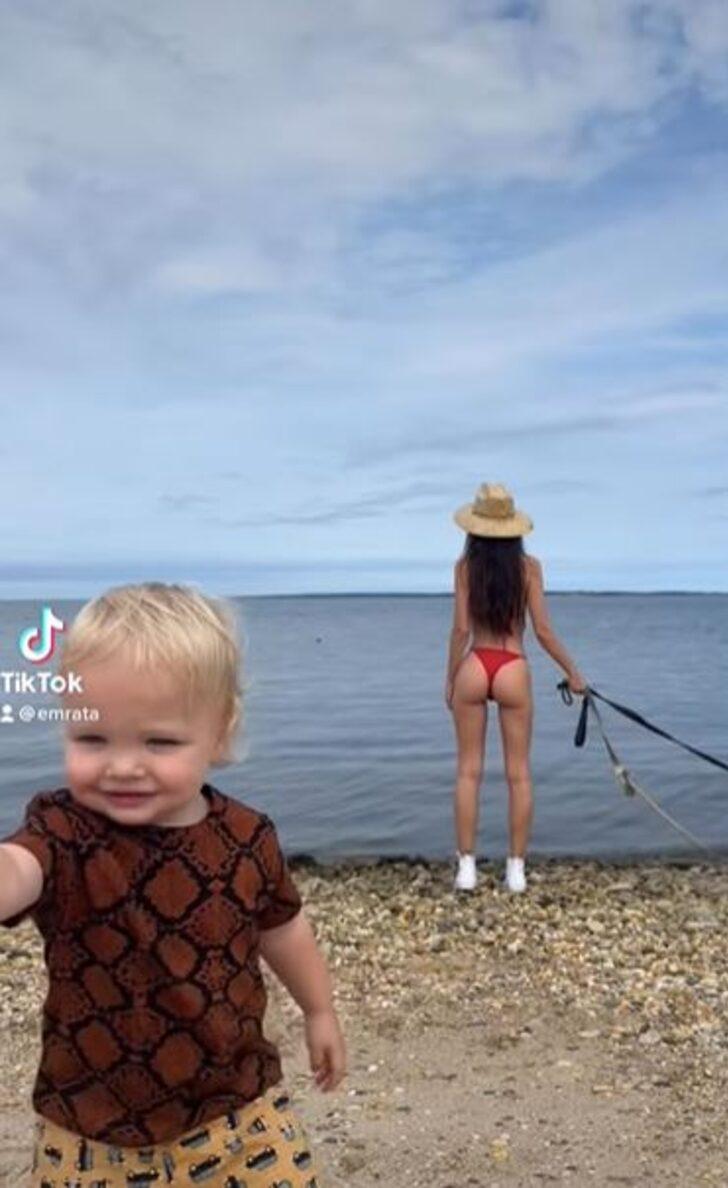 Emily Ratajkowski oğluyla küvette çıplak poz verince tepki çekti G4