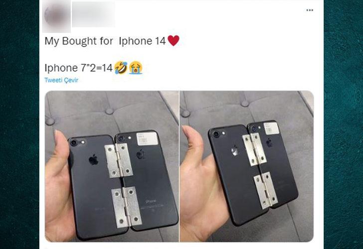 Sosyal medyada 'çıldırtan' mizah! Paylaşan paylaşana: "iPhone 7×2 = iPhone 14" G5