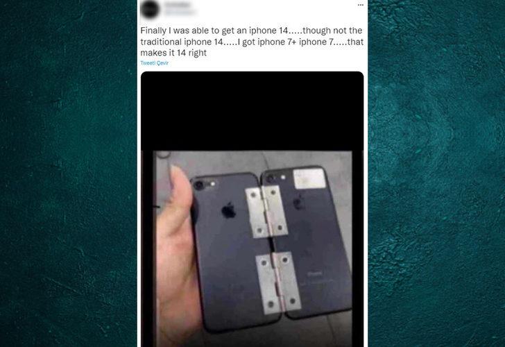 Sosyal medyada 'çıldırtan' mizah! Paylaşan paylaşana: "iPhone 7×2 = iPhone 14" G4