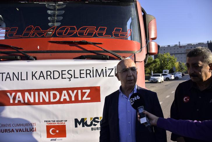 Bursa'dan Pakistan'a insani yardım malzemesi gönderildi G2