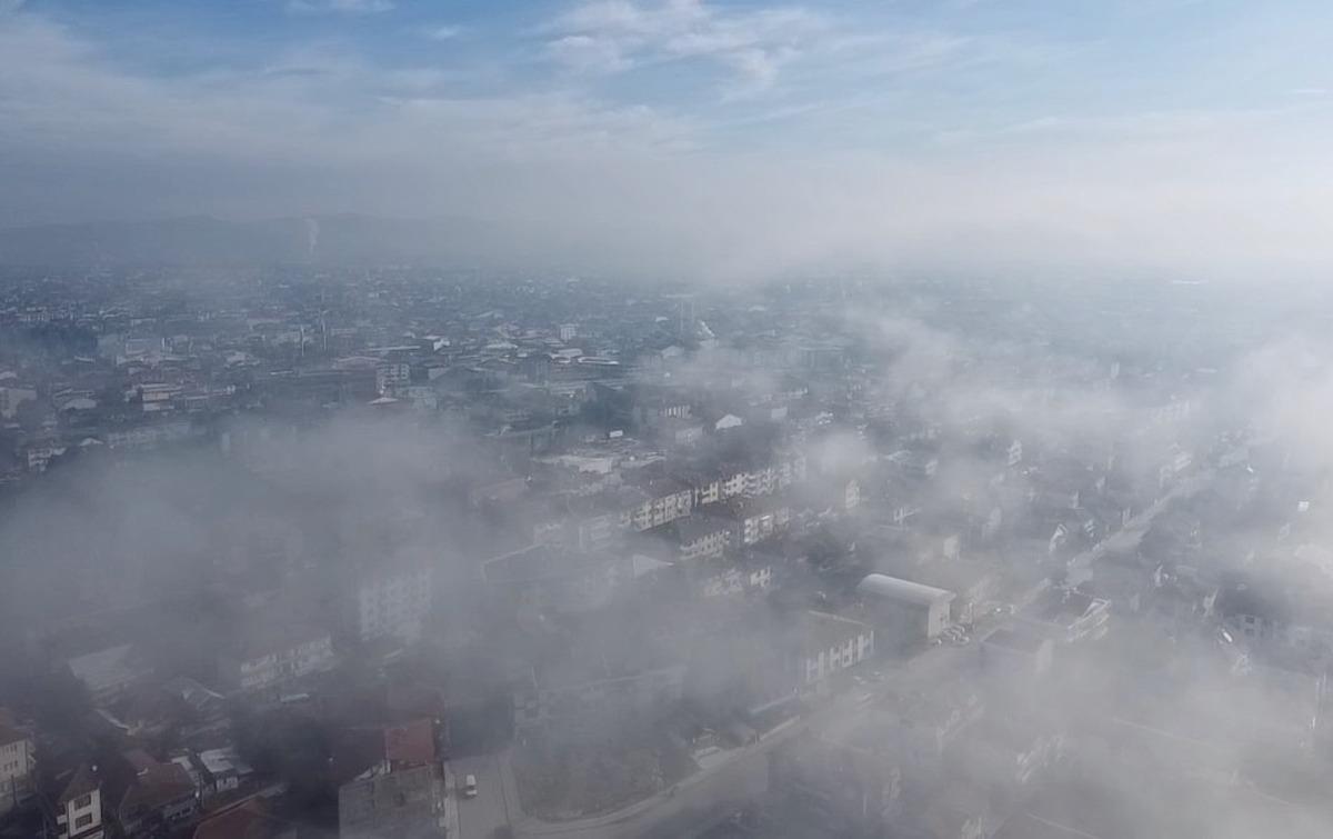 D&uuml;zce Ovası'ndaki sis dron ile g&ouml;r&uuml;nt&uuml;lendi