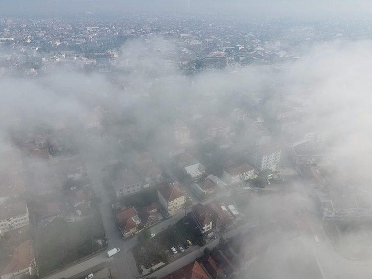 Düzce Ovası'ndaki sis dron ile görüntülendi G5